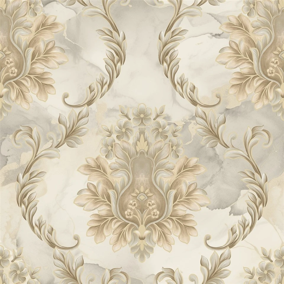 Classical Damask Luxury Wallpaper factory